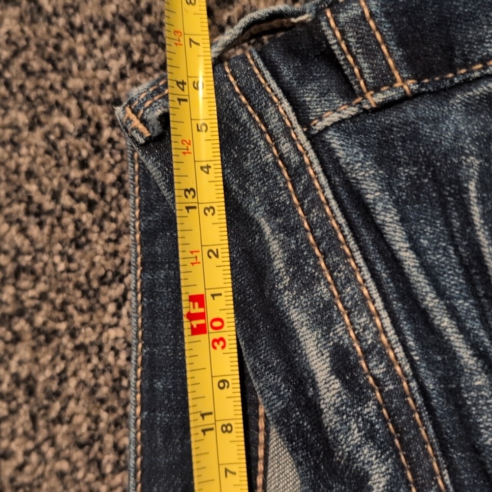 Buckle Black Blue Denim Flare Jeans 25x34 - Picture 9 of 14